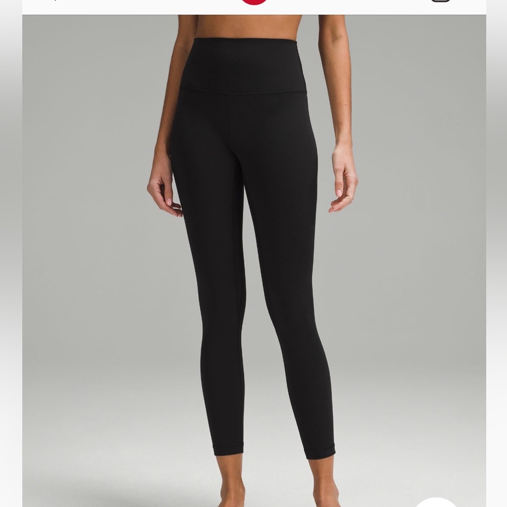 lululemon align crop 25’ black size 4 - Picture 2 of 3